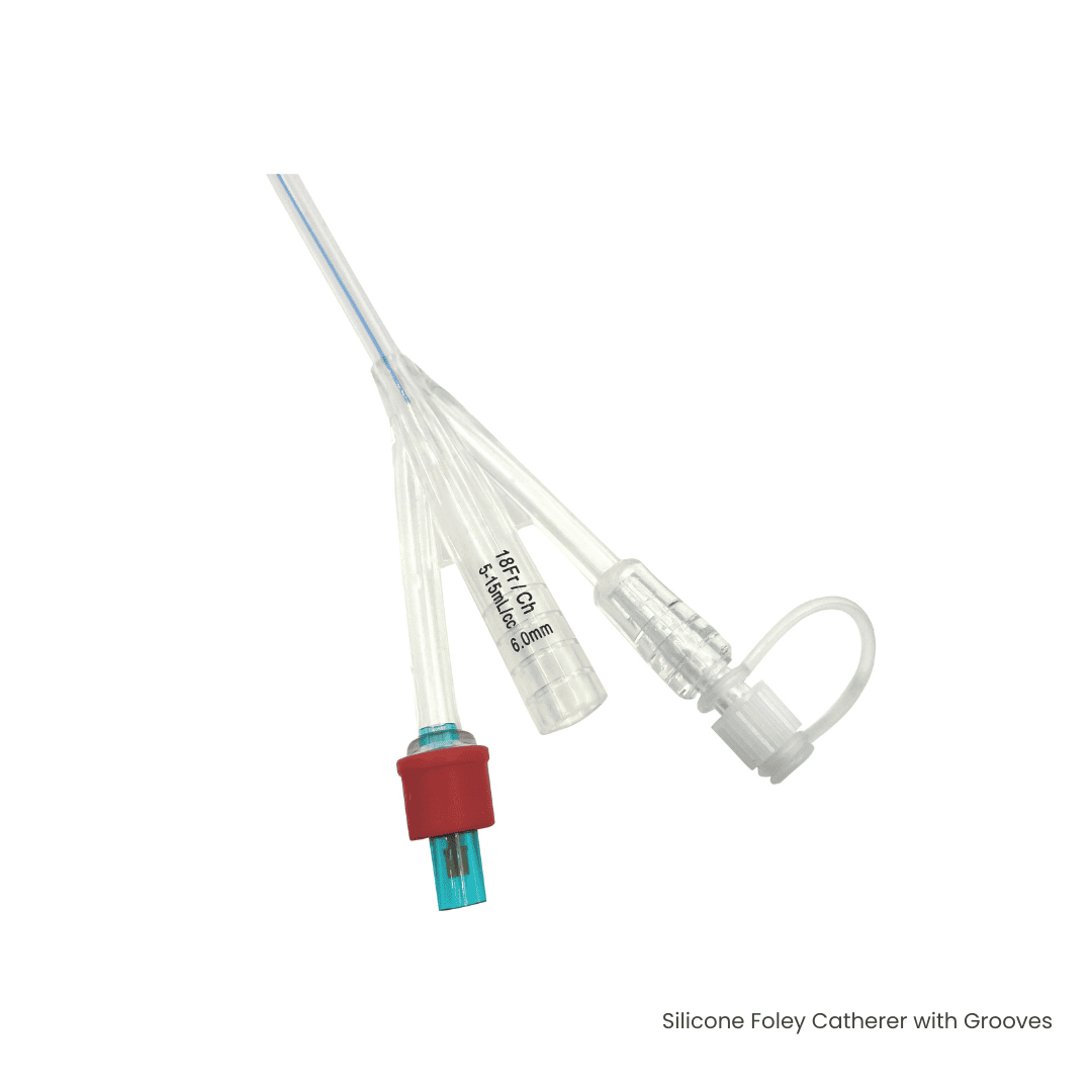 Silicone Foley Catherer with Grooves-endoscope camera system